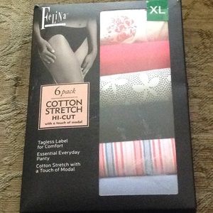 6 pack Felina cotton panties NIB